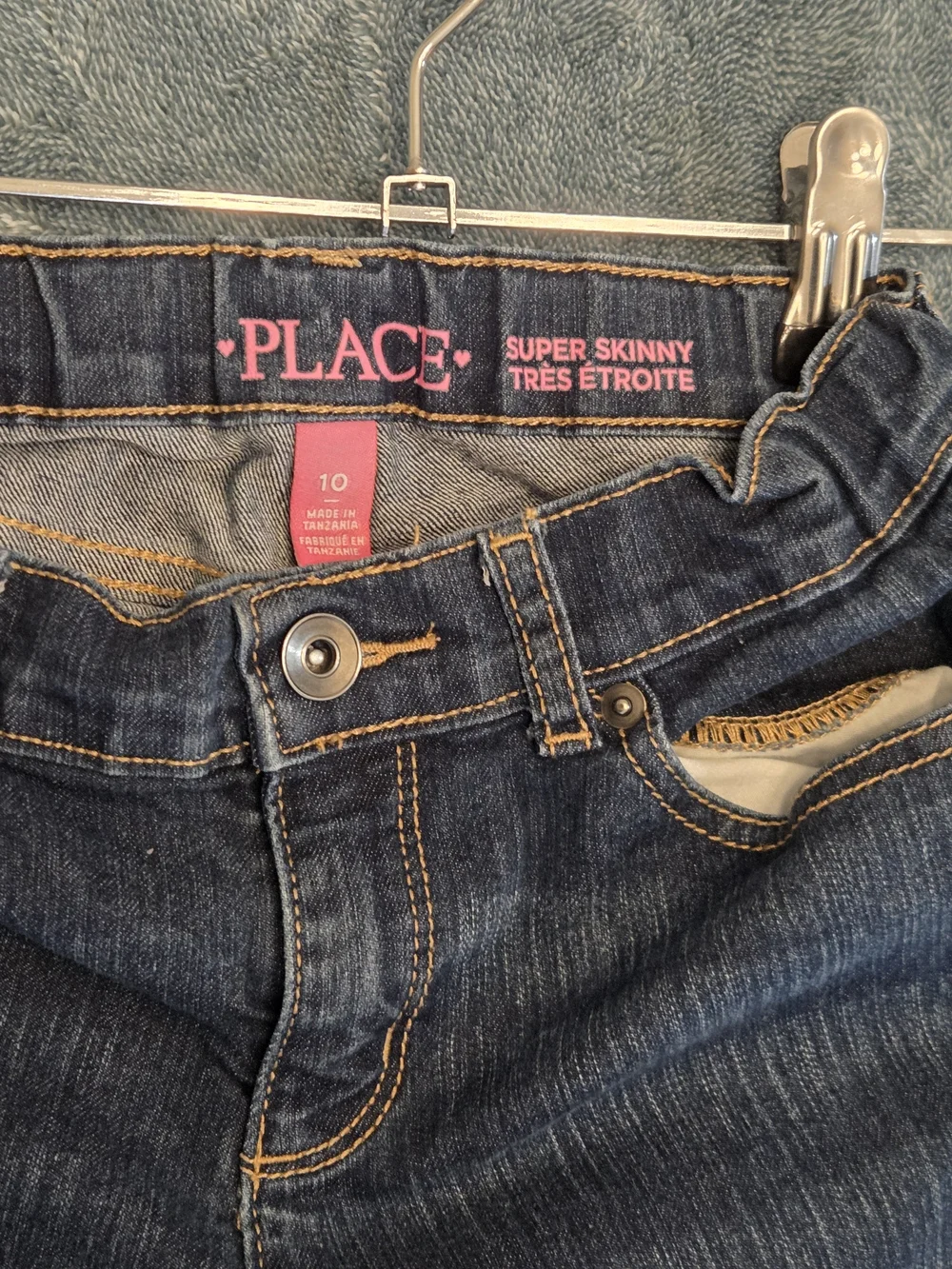 Dark Wash Girl's Skinny Jeans - Unbranded